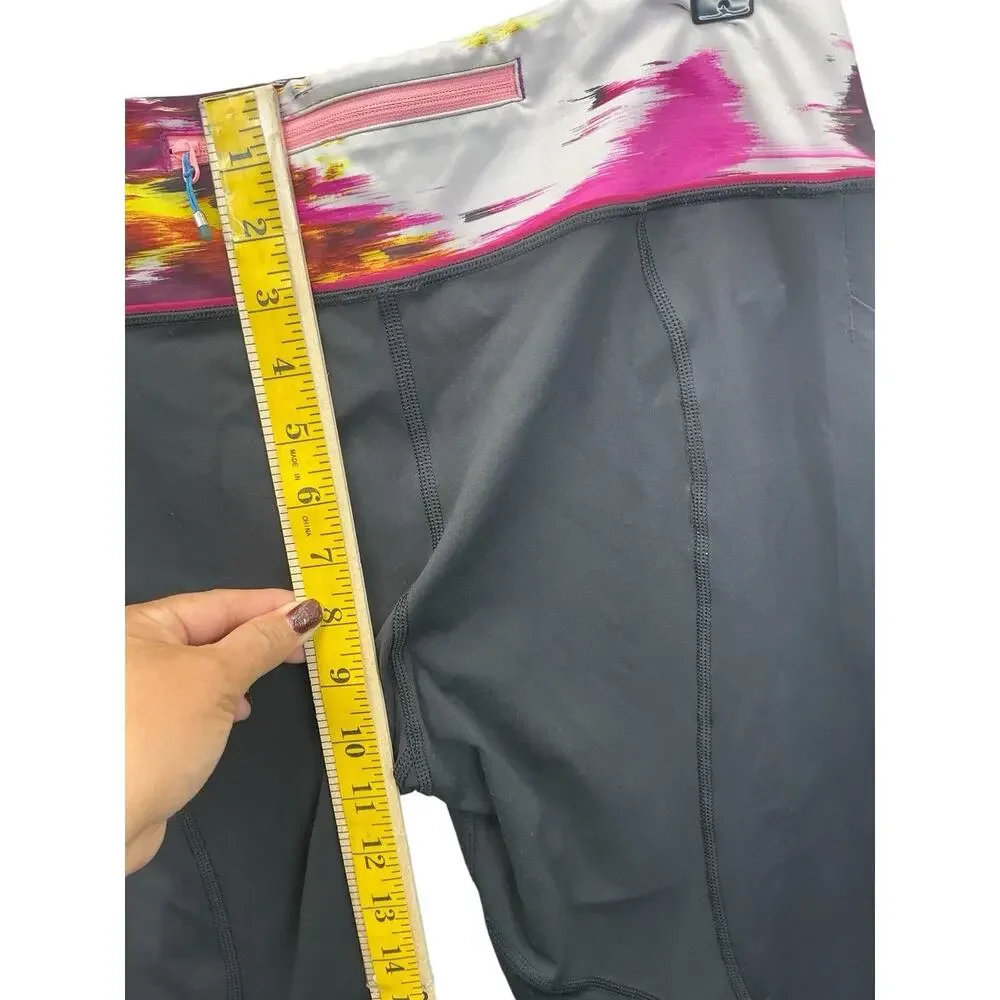 Lululemon Pace Rival Crop Running Leggings Sz. 12 Multicolored